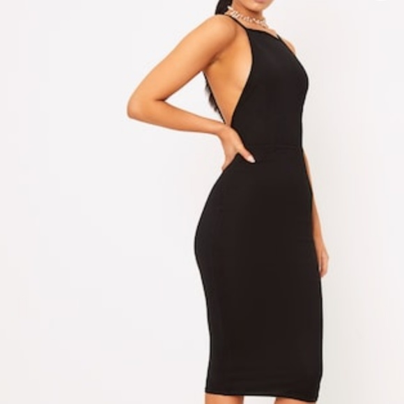 pretty little thing backless dress